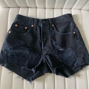 levi’s 501 black shorts!